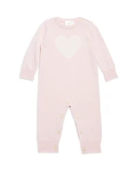 Bloomie's Baby Girls' Heart Graphic Cashmere Coverall