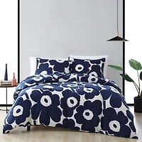 Marimekko Unikko Blue Comforter Set, Full/Queen