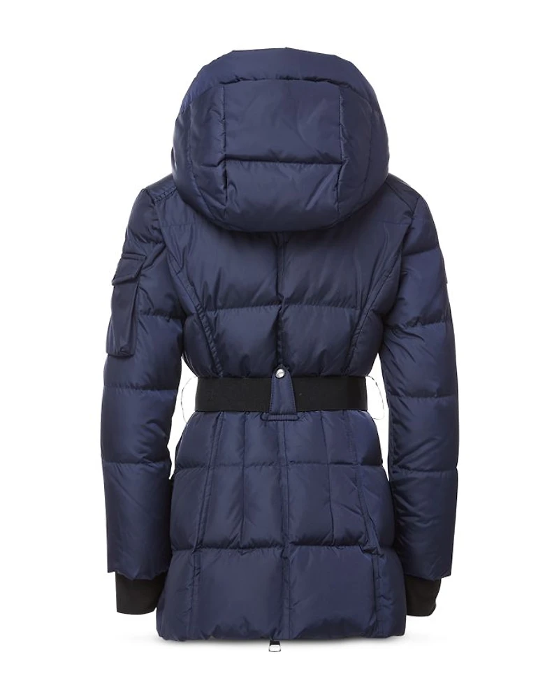 Girls' Matte Soho Mid Length Quilted Down Coat - Little Kid