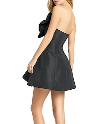 Strapless Bow Mini Dress