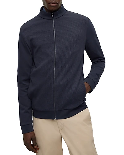 Boss Skiles Textured Zip Up Jacket