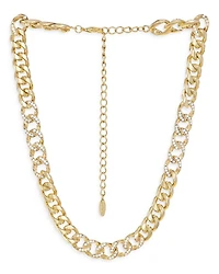 Life of Links Crystal & 18K Gold Plated Necklace, 14"