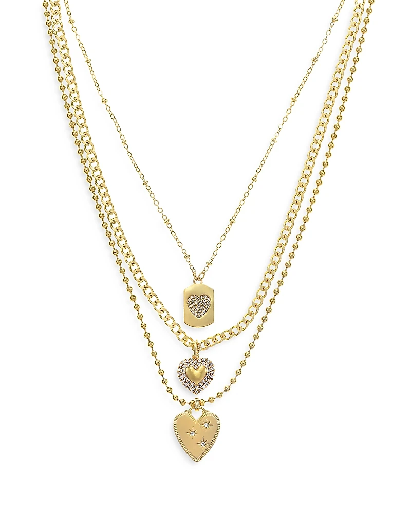 Ettika Love to Love Three Necklace Set