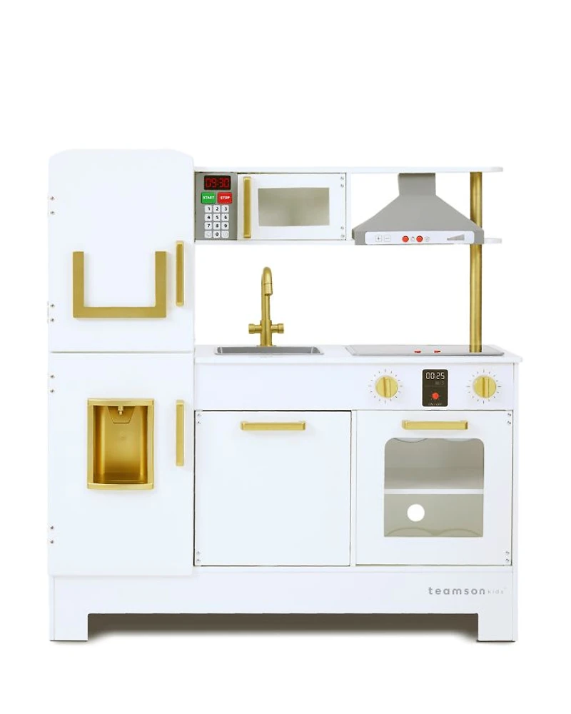 Kids Little Chef Munich Retro Play Kitchen White - Ages 3-7