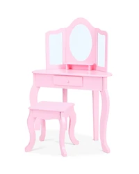 Fantasy Fields by Teamson Kids Little Lady Alessandra Medium Corner Play Vanity - Ages 3-7