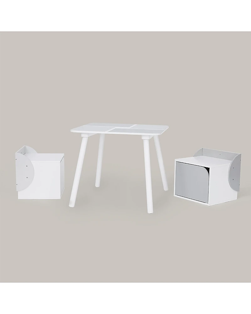 Fantasy Fields by Teamson Kids Biscay Bricks Table & Chairs Kids Furniture - Ages 3-7