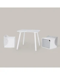 Fantasy Fields by Teamson Kids Biscay Bricks Table & Chairs Kids Furniture - Ages 3-7