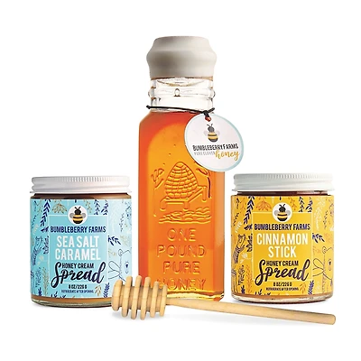 Bumbleberry Farms 3 Pc Honey and Spread Set