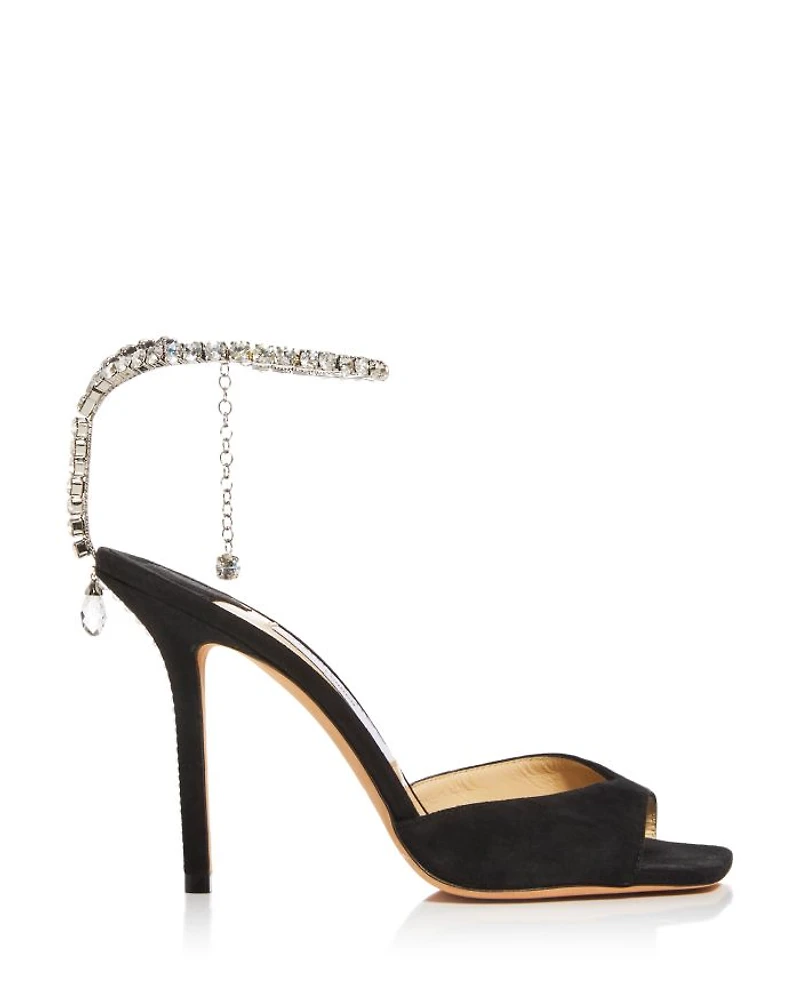 Women's Saeda Ankle Strap Chain 100 High Heel Sandals