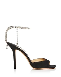 Women's Saeda Ankle Strap Chain 100 High Heel Sandals
