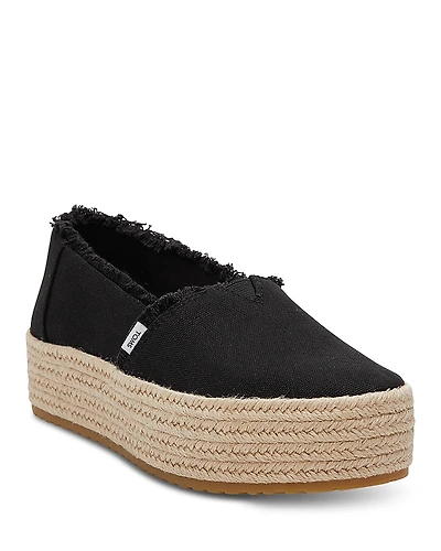 Toms Women's Valencia Platform Espadrille Flats