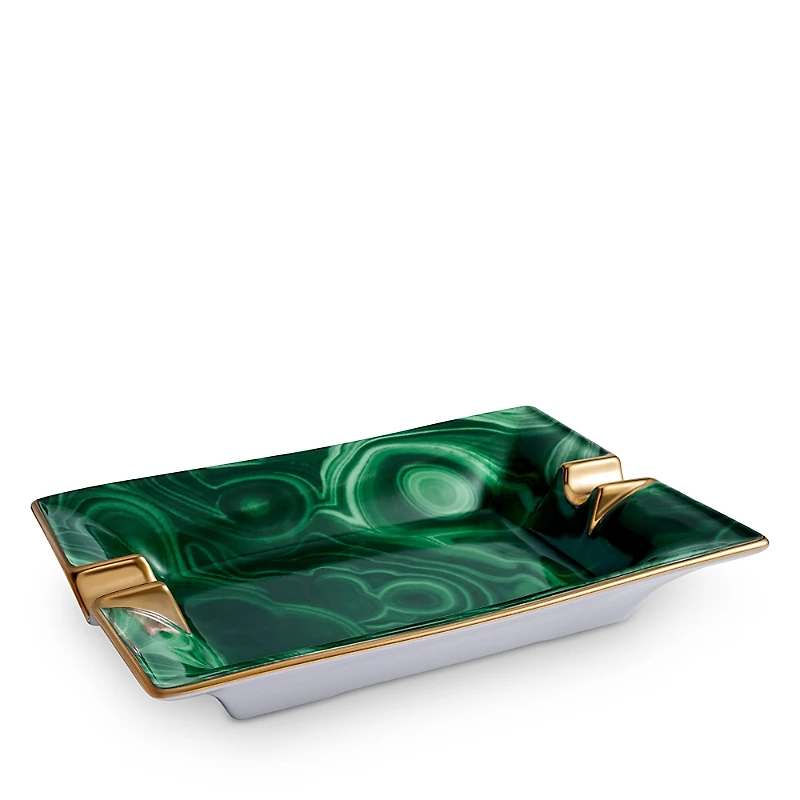 L'Objet Malachite Ashtray