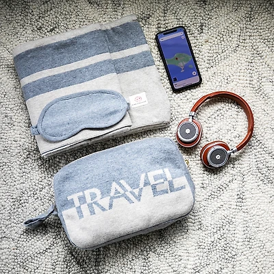 Pink Lemonade Travel Text Throw Blanket