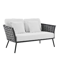 Modway Stance Outdoor Patio Aluminum Loveseat