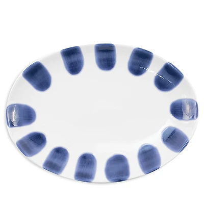 Vietri Santorini Dot Small Oval Platter