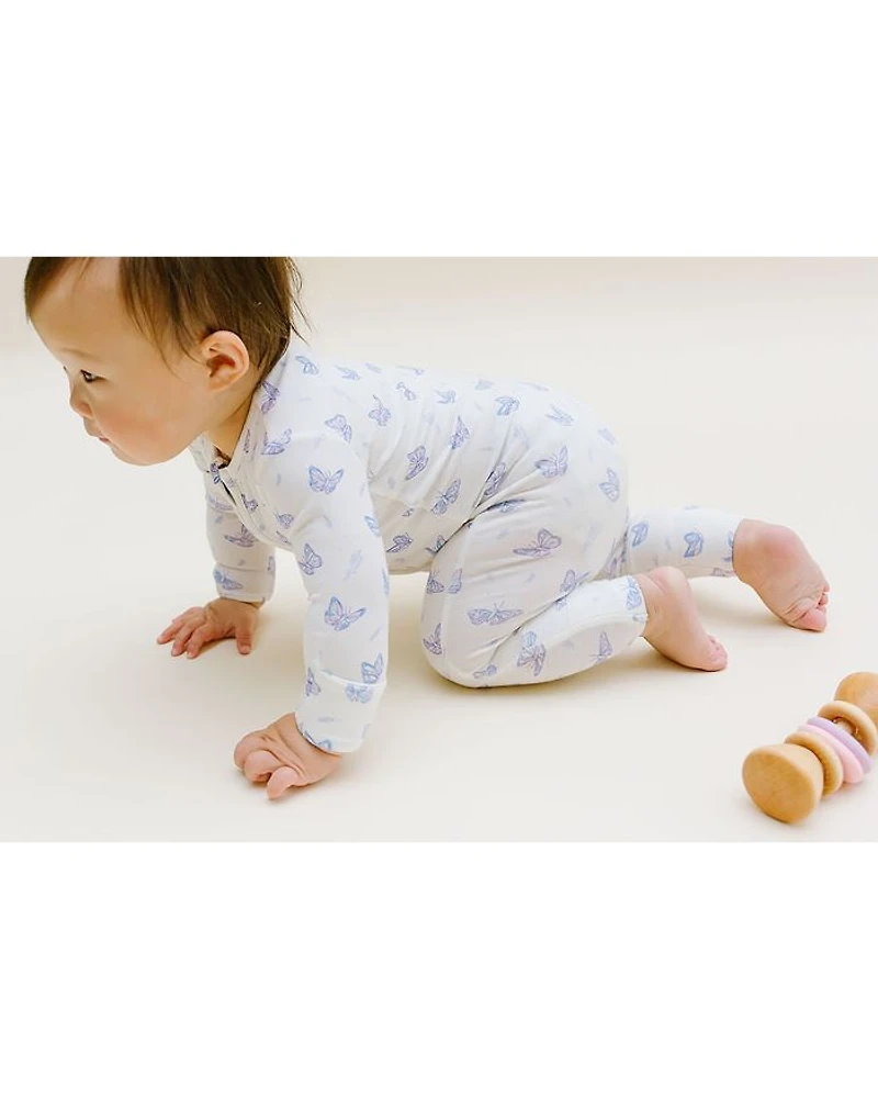 Girls' Butterfly Printed Coverall - Baby