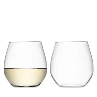 Lsa Wine Stemless White Wine Glass, Set of 2