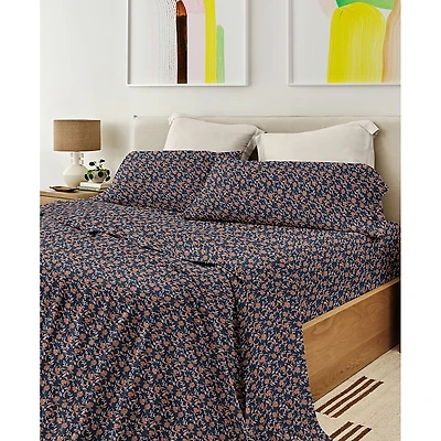 Rebecca Minkoff Jacobean Floral 3pc Cotton Quilt Set, Queen
