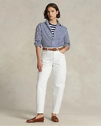 Striped Long Sleeve Cotton Shirt