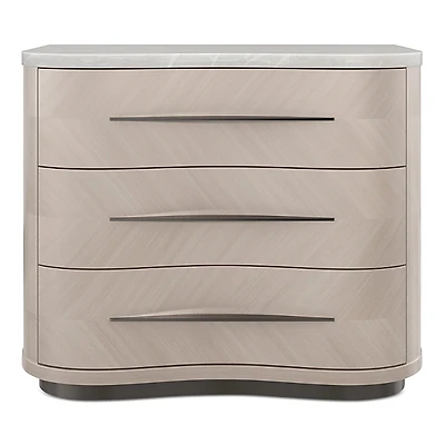 Caracole Nomadic Three Drawer Nightstand