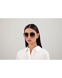 Double C Squared Sunglasses, 60mm