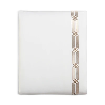 Hudson Park Collection Italian Tivoli Embroidered Flat Sheet, King