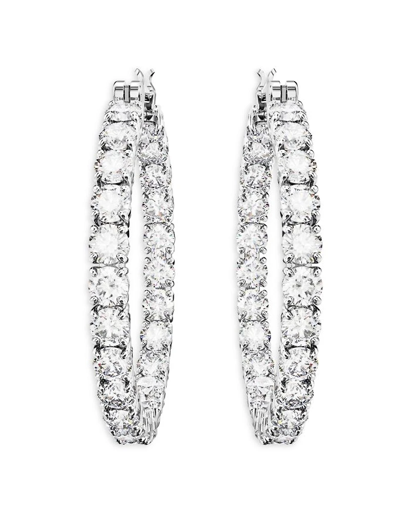 Matrix Crystal Inside Out Hoop Earrings