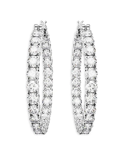 Matrix Crystal Inside Out Hoop Earrings