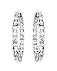 Matrix Crystal Inside Out Hoop Earrings