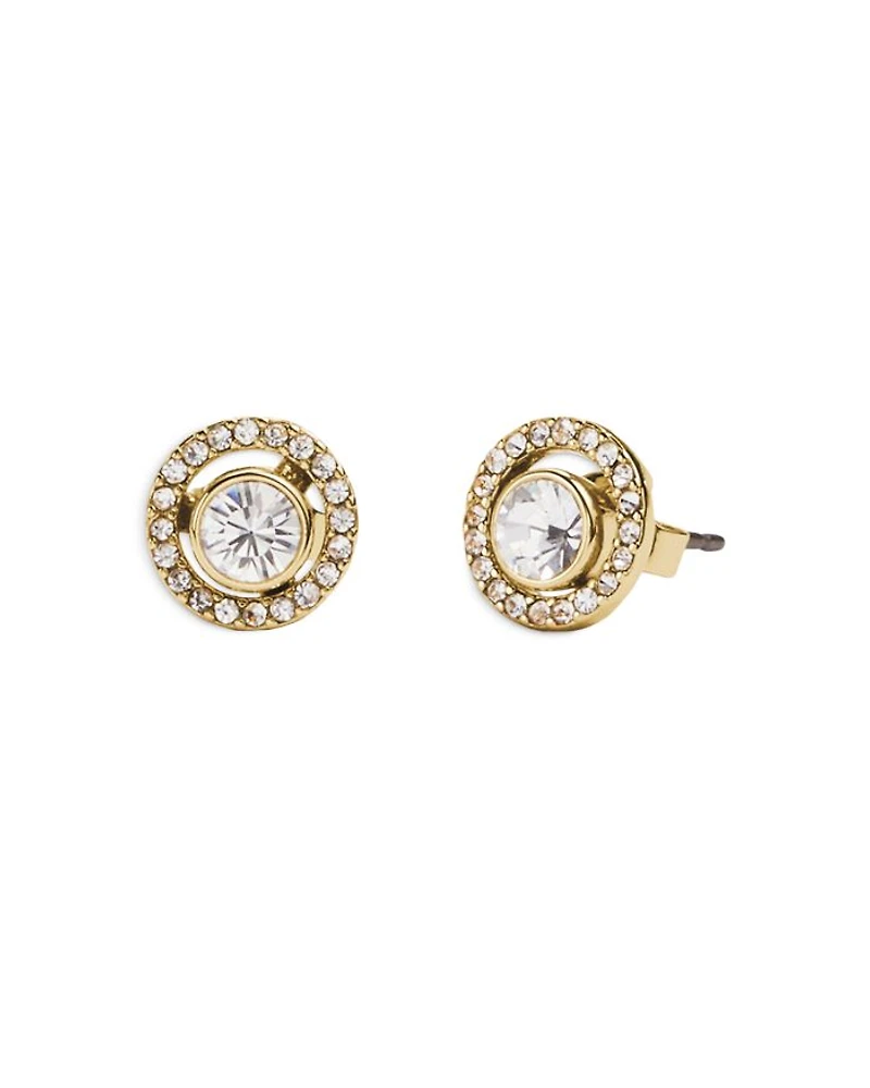 Halo Pavé Stud Earrings