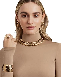 Cable Edge® Hoop Earrings in 18K Yellow Gold, 28.9mm