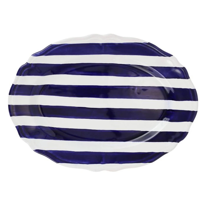 Amalfitana Stripe Oval Platter