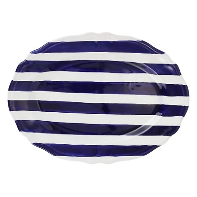 Amalfitana Stripe Oval Platter