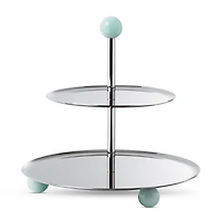 Sambonet Penelope Sterling Silver 2 Tier Pastry Stand