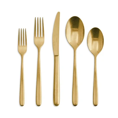 Hannah Vintage Gold 5 Piece Place Setting