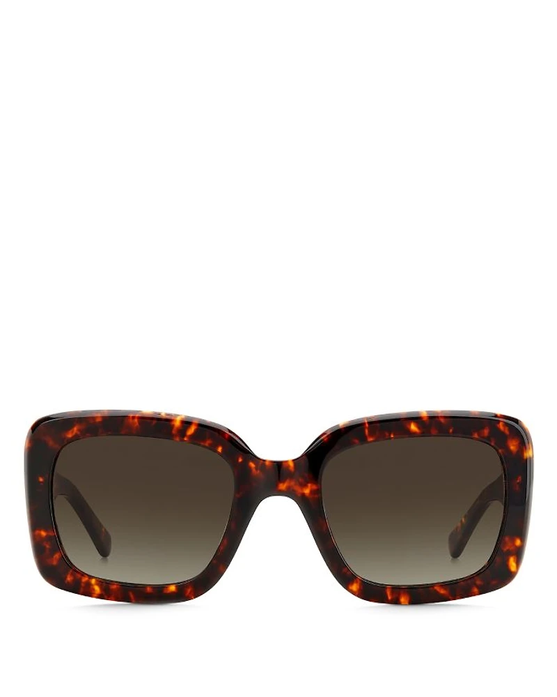 Bellamy Rectangular Sunglasses, 52mm