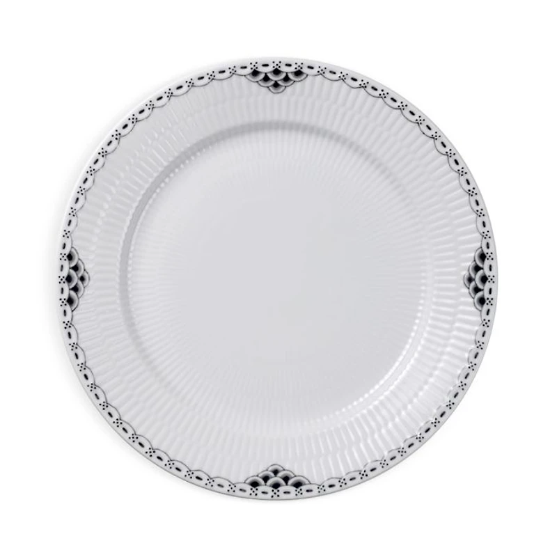 Black Lace Dinner Plate