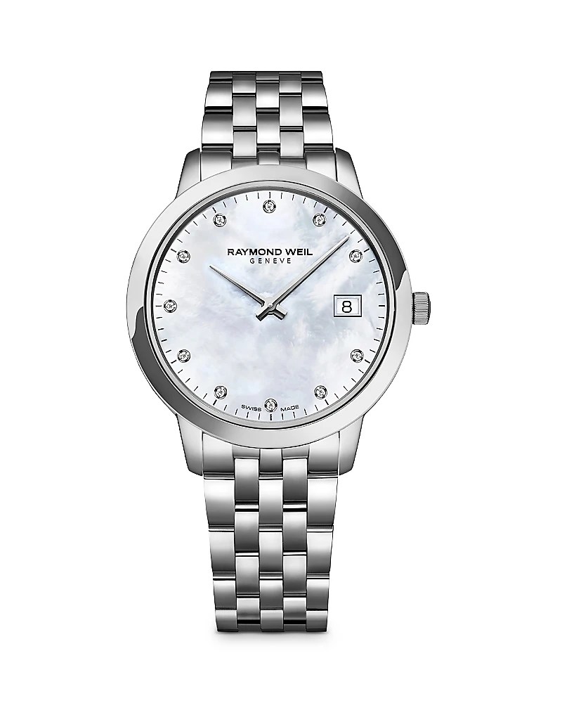 Raymond Weil Toccata Mother-of-Pearl & Diamond Watch, 34mm