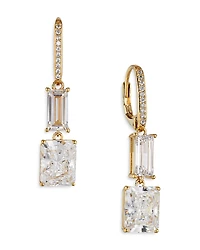 Nadri Invitation Only Cubic Zirconia Double Drop Earrings