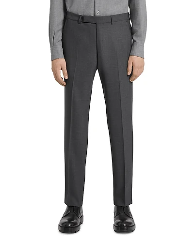 Zegna Dark Grey High Performance Wool Pants