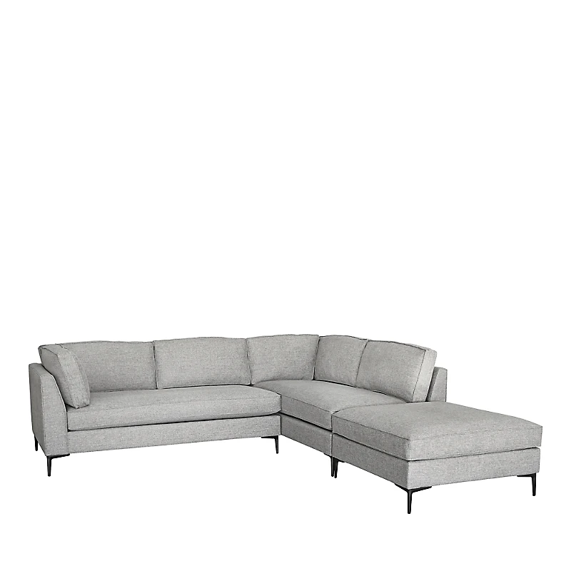 Max Home Paige Corner 3 Piece Sectional Sofa