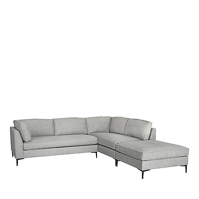 Max Home Paige Corner 3 Piece Sectional Sofa