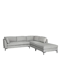 Max Home Paige Corner 3 Piece Sectional Sofa