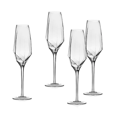 Godinger Isla Champagne Flute, Set of 4