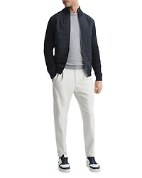 Trainer Mixed Media Zip Jacket