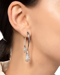 Alexis Bittar Solanales Crystal Front to Back Drop Earrings