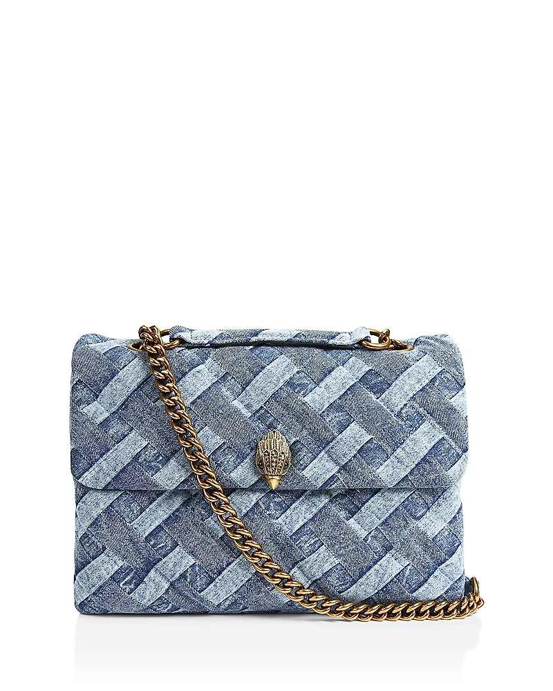 Kurt Geiger London Kensington Medium Denim Crossbody