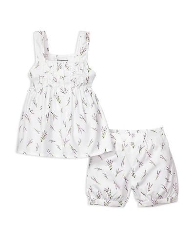 Petite Plume Girls' Fields of Provence Charlotte Short Set - Baby, Little Kid, Big Kid