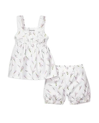 Petite Plume Girls' Fields of Provence Charlotte Short Set - Baby, Little Kid, Big Kid