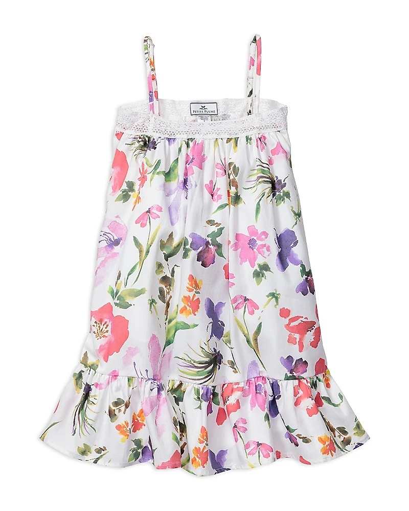 Petite Plume Girls' Gardens of Giverny Lily Nightgown - Baby, Little Kid, Big Kid